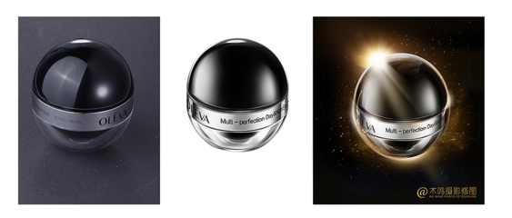 圆形造型化妆品摄影与后期合成 艺术与技术的完美融合