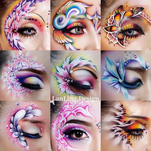 收藏级创意眼妆 兰陵新娘造型作品集锦与跟妆艺术